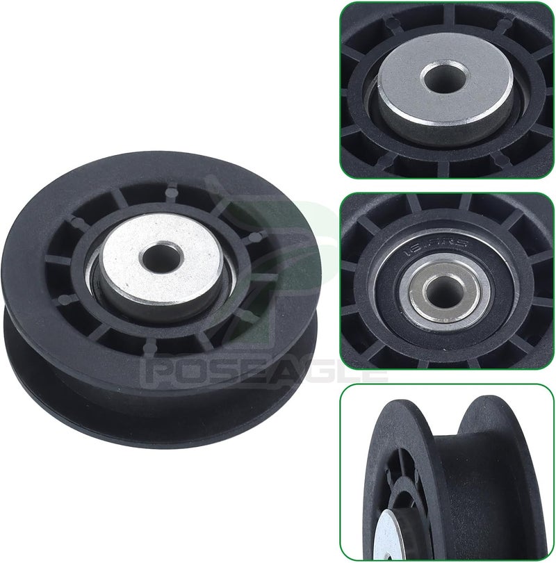 POSEAGLE 2 Pack 587973001 Idler Pulley with 587969201 Idler Pulley Replaces 581904001 580364301 for LC221A L221A L321AH HU675AWD HU700AWD HU725AWDE HU775AWD HU800AWDH LC356AWD Lawn Mowers - Image 5